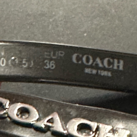 Coach LYRA Women Black and White Sandals Jelly Size 6 - Picture 8 of 9